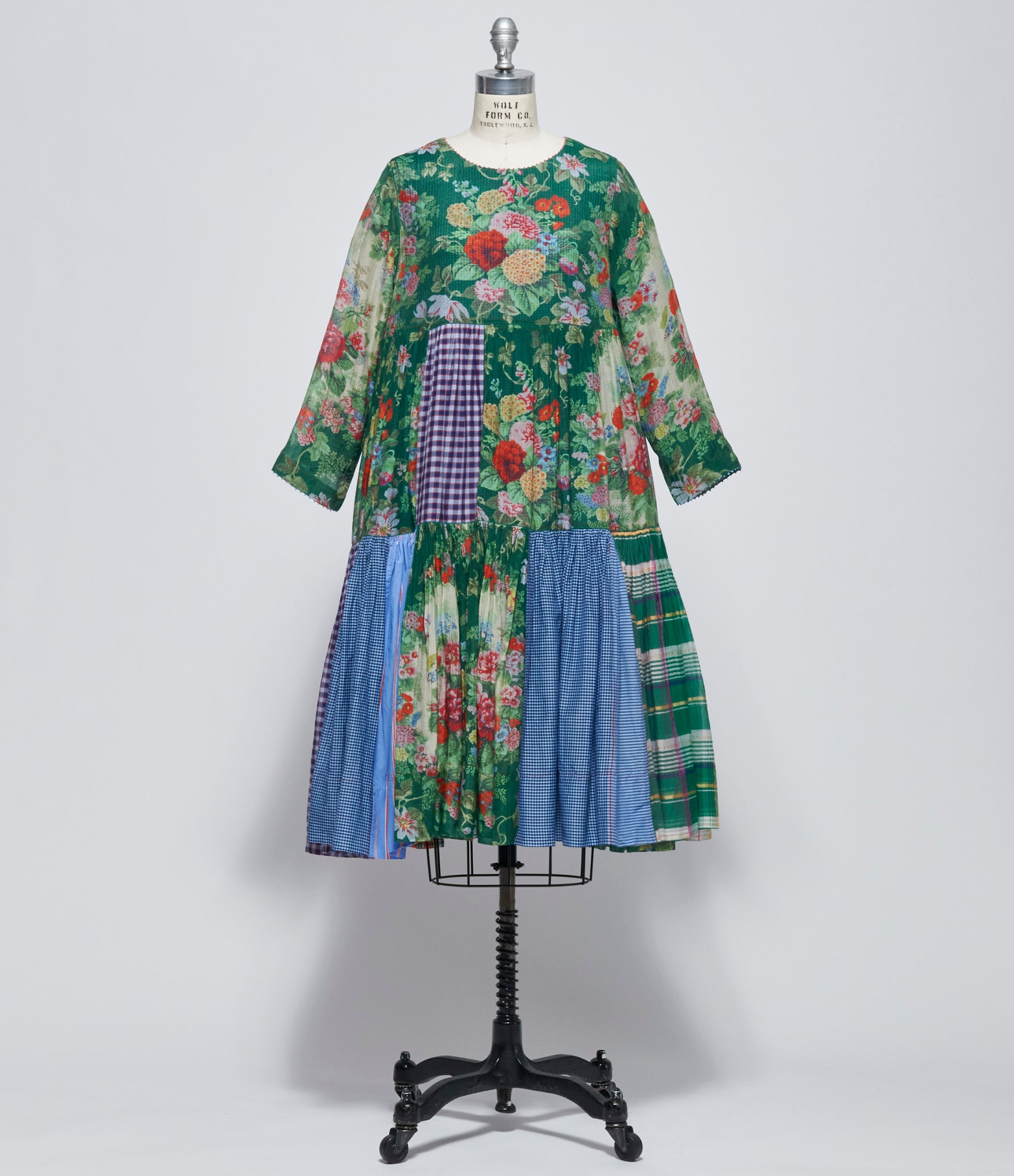 Pero Womens Green Floral Dress
