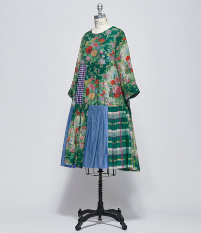 Pero Womens Green Floral Dress