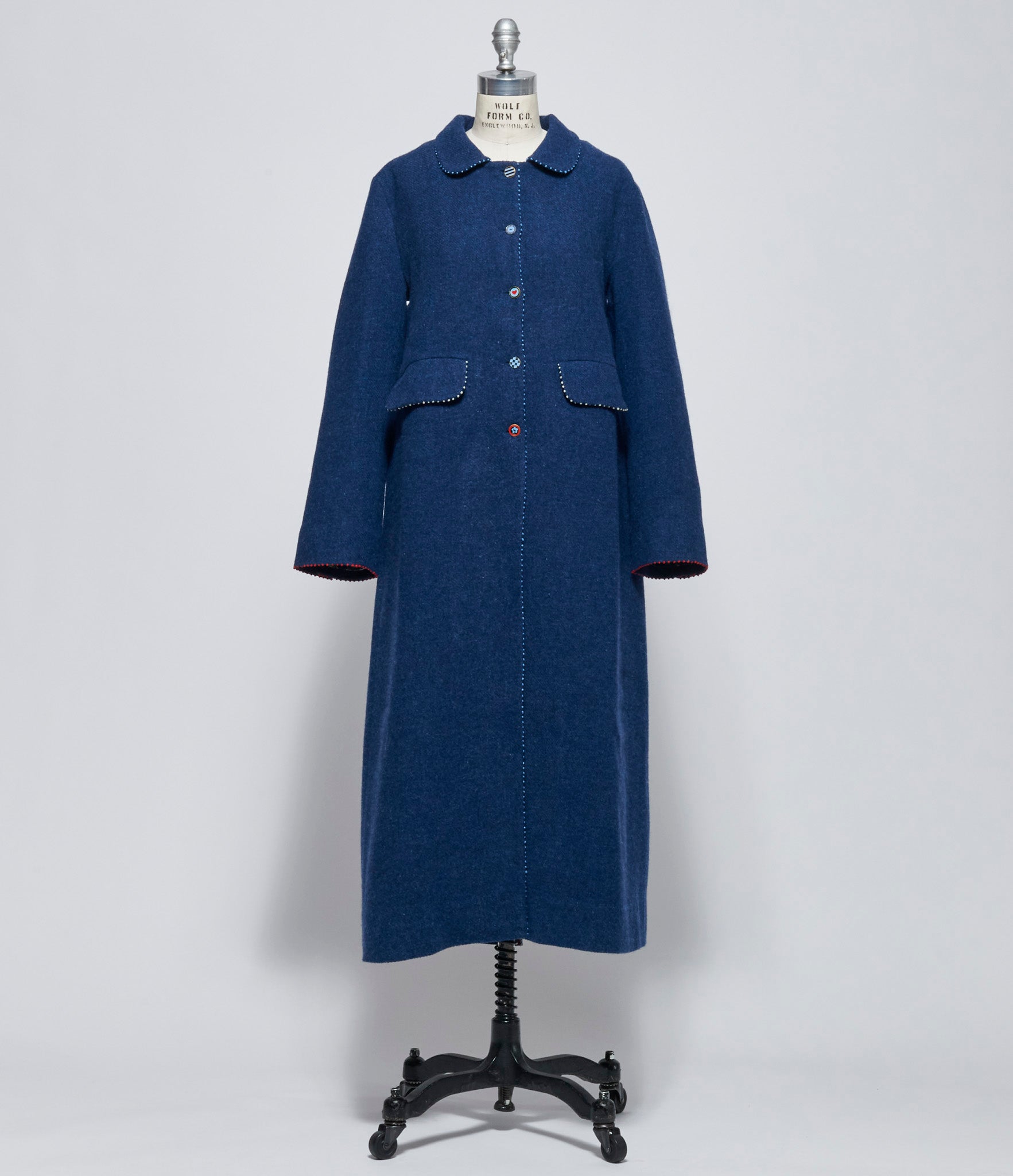 Pero Womens Blue Coat