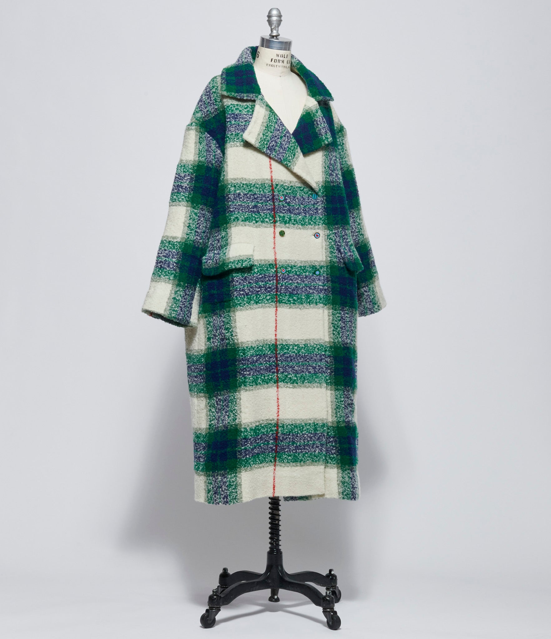 Pero Womens Plaid Coat