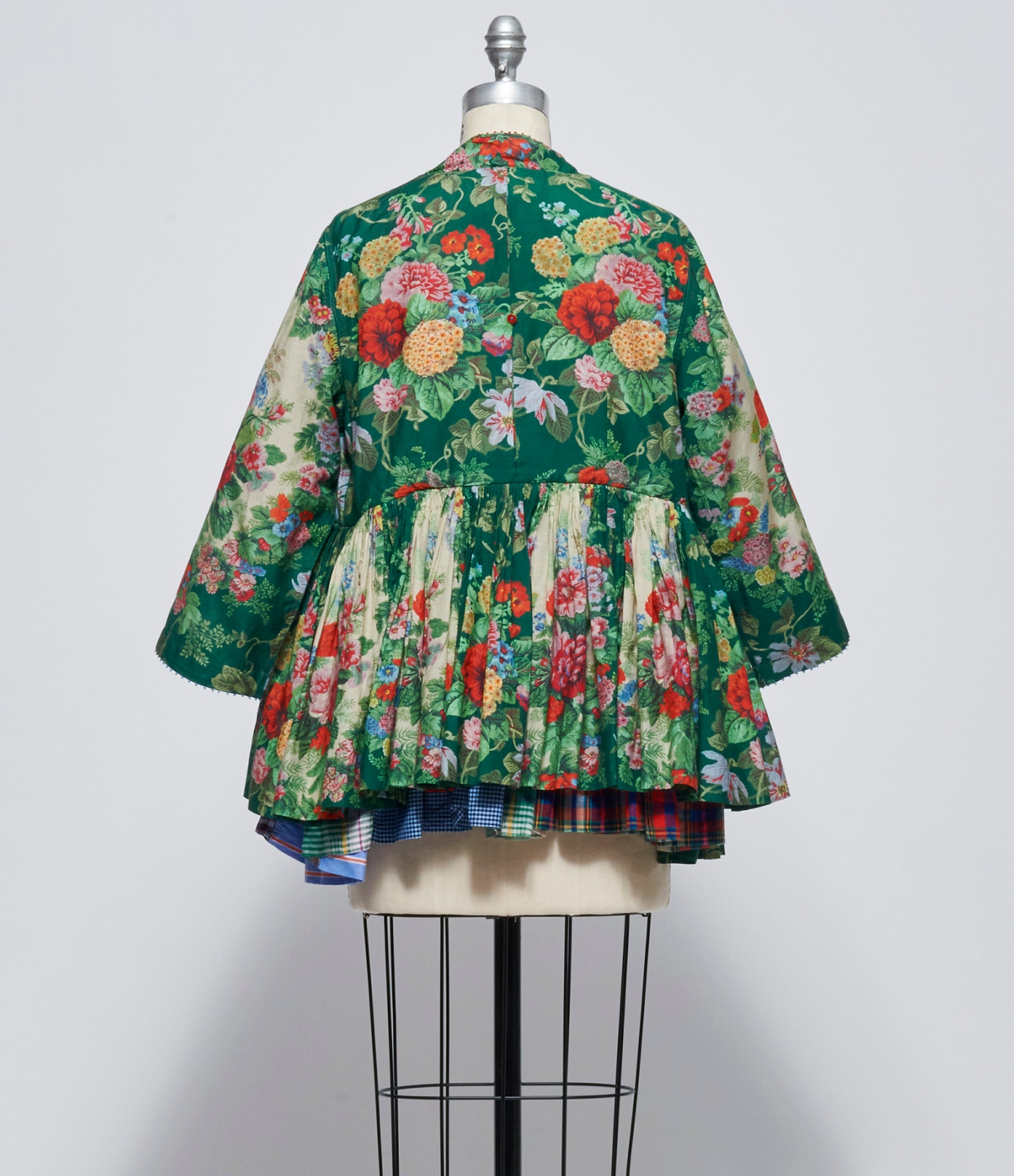 Pero Womens Green Floral Reversible Top
