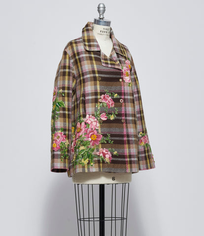 Pero Womens Reversible Beaded Jacket