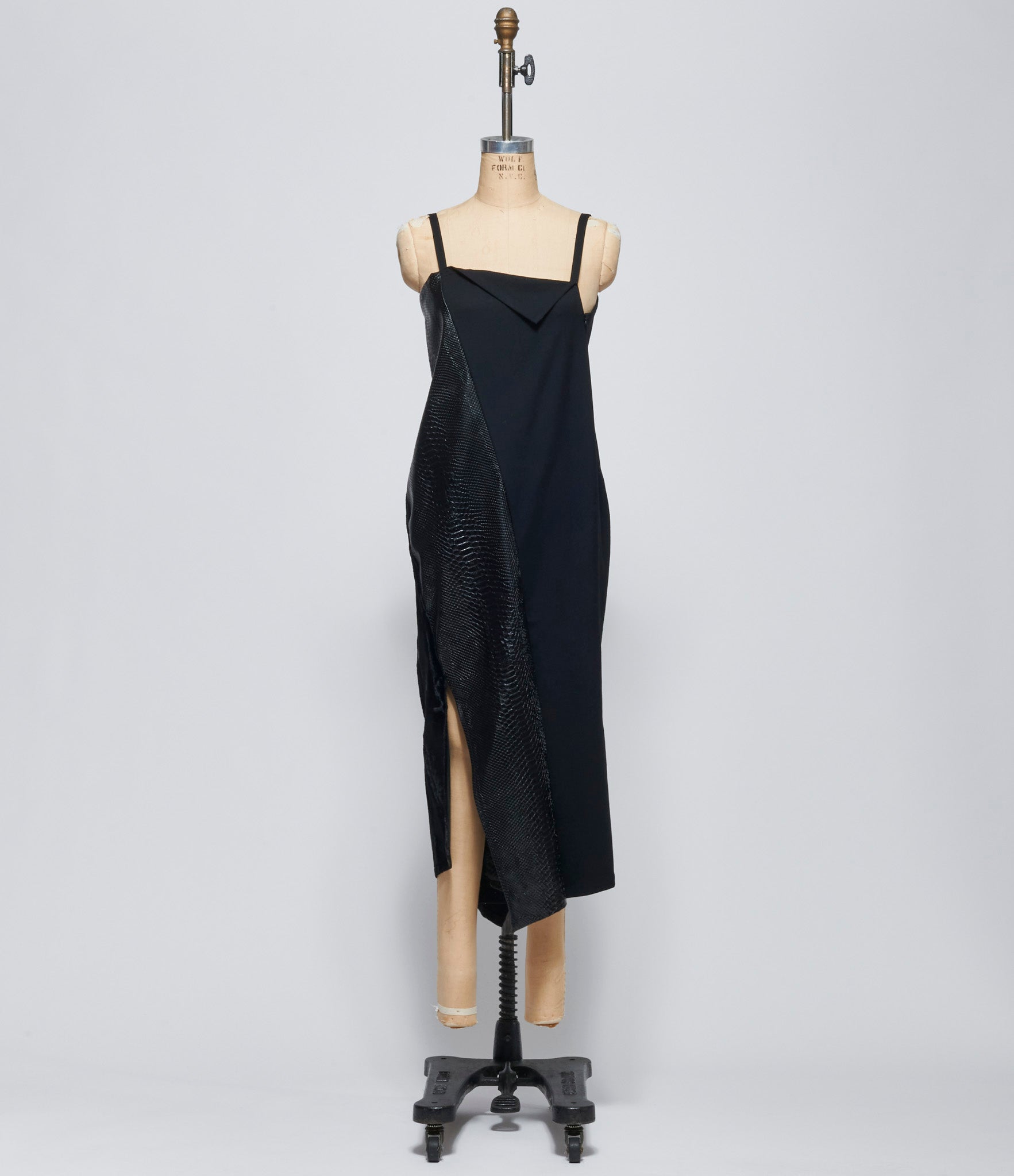 Junya Watanabe Womens Faux Croc Paneled Jumpsuit