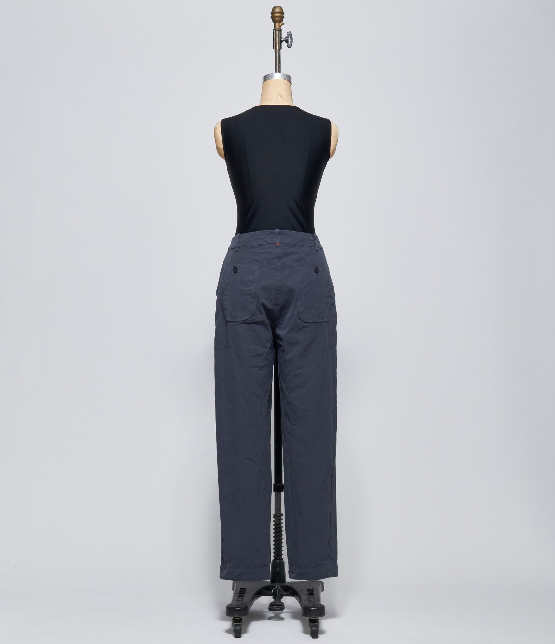 Casey Casey Womens Bee Double Cotton Blue Skull Pants