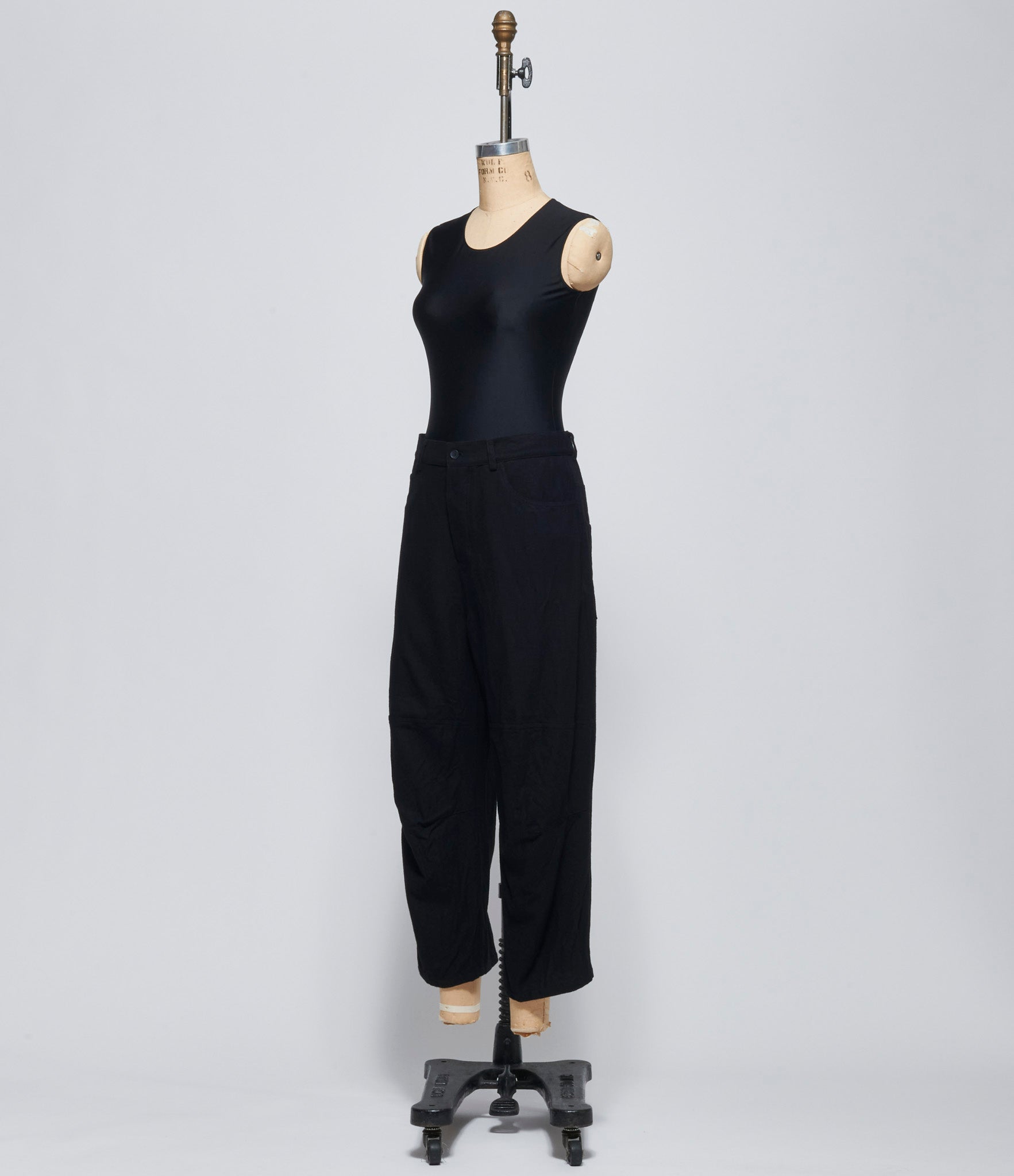 Forme D'Expression Womens Black Skewed 5 Pocket Pants