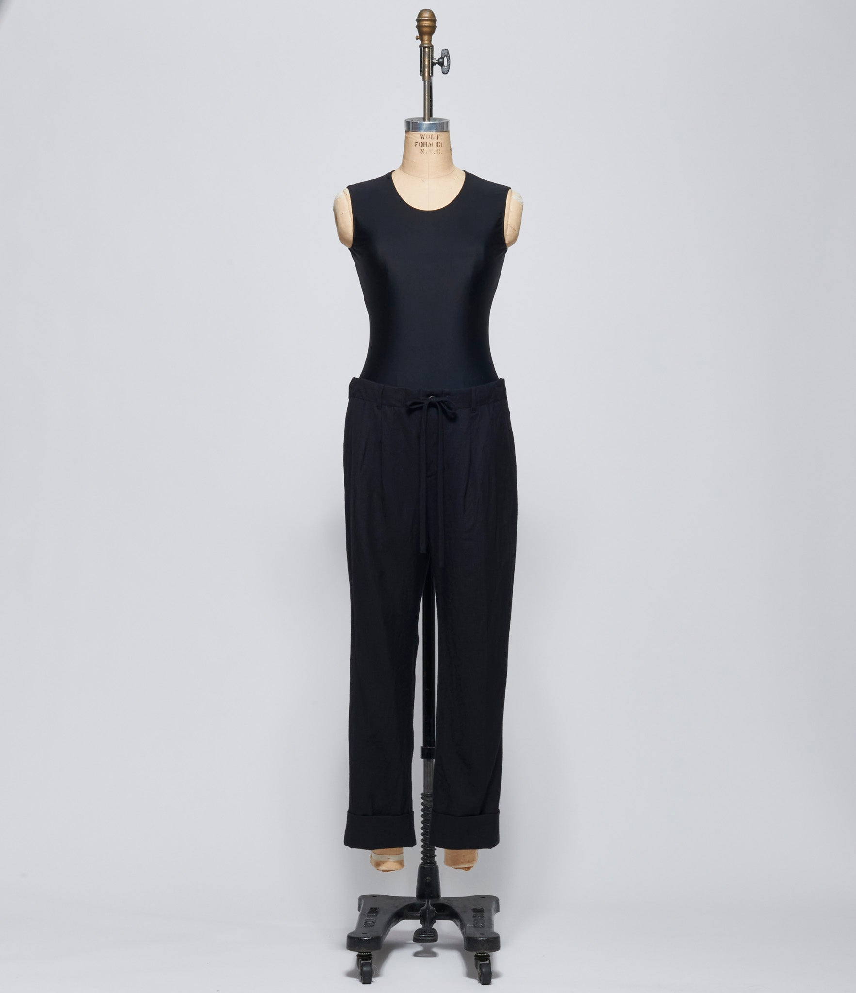 Forme D'Expression Womens Black Cuffed Pants