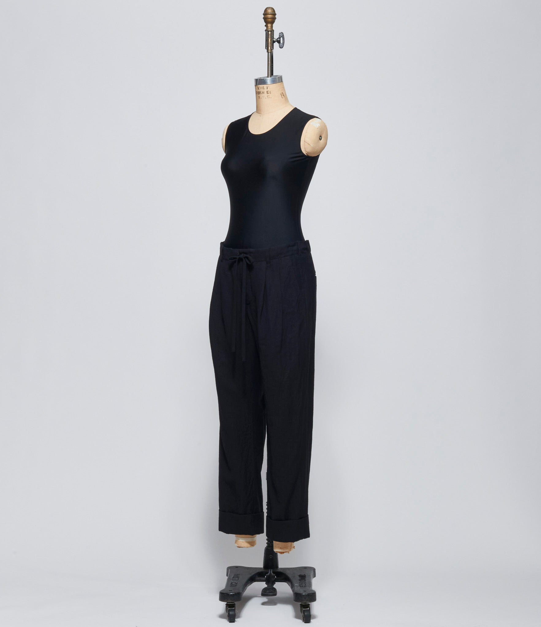 Forme D'Expression Womens Black Cuffed Pants