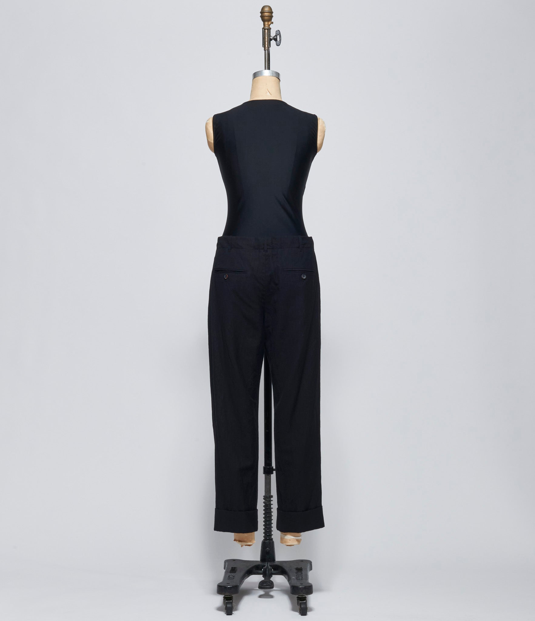 Forme D'Expression Womens Black Cuffed Pants