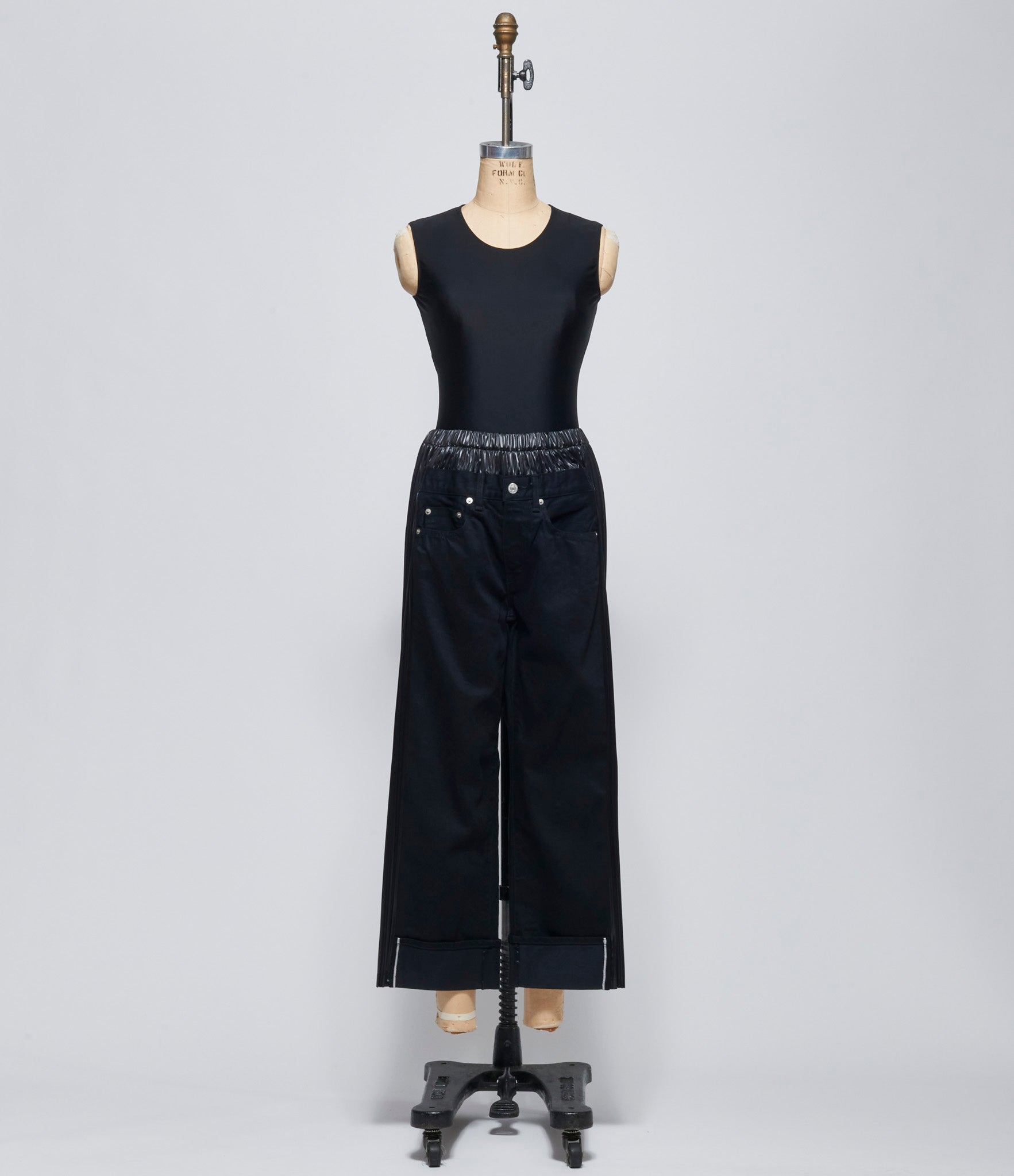 Junya Watanabe Womens Pleated Denim Pants