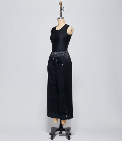 Junya Watanabe Womens Pleated Denim Pants