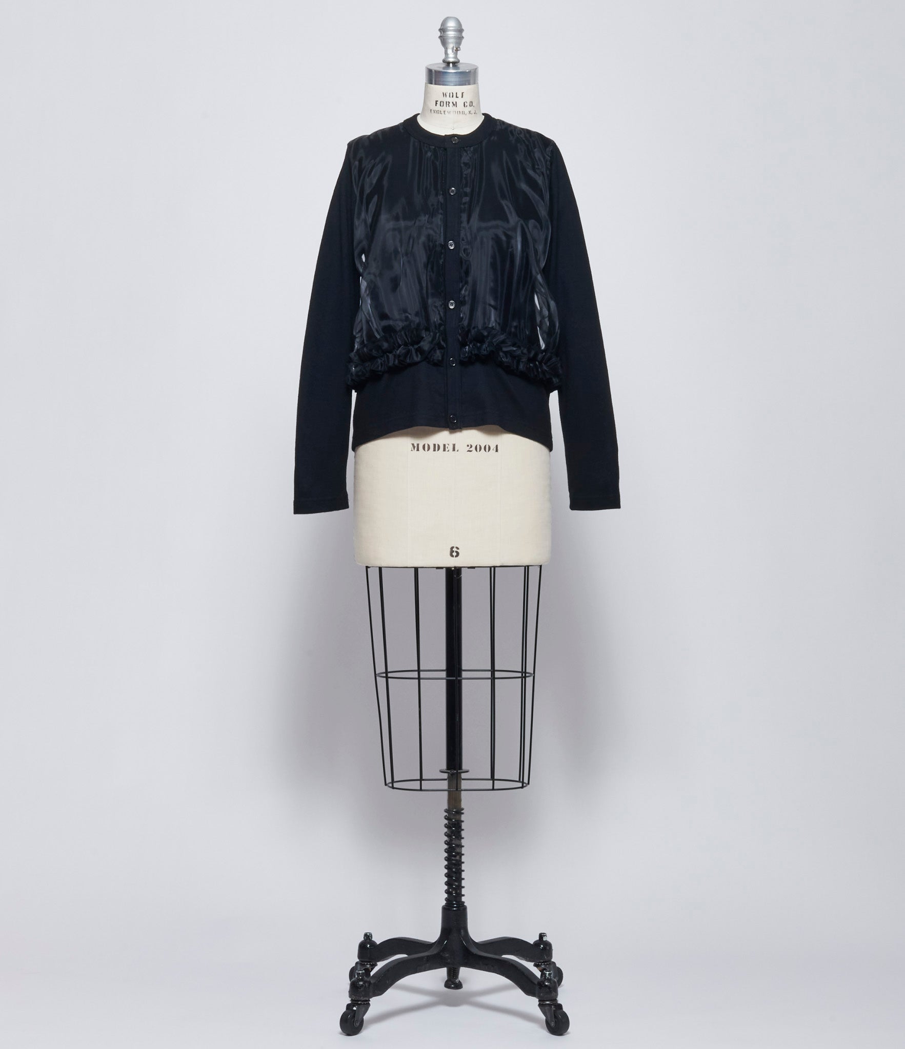 Noir Kei Ninomiya Comme Des Garcons Womens Overlay Button Up Shirt
