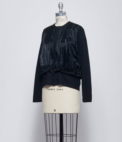 Noir Kei Ninomiya Comme Des Garcons Womens Overlay Button Up Shirt