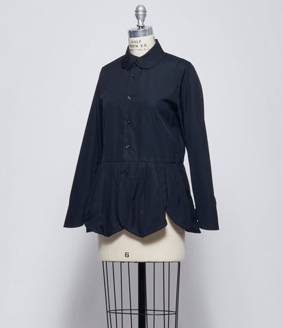 Noir Kei Ninomiya Comme Des Garcons Womens Flower Petal Hem Shirt