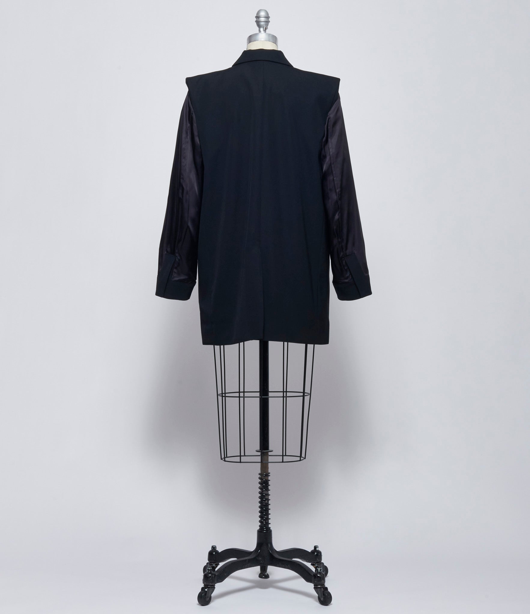 Noir Kei Ninomiya Comme Des Garcons Womens Padded Shoulder Wool Jacket