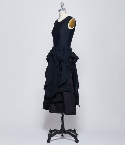 Noir Kei Ninomiya Comme Des Garcons Womens Flounce Skirt