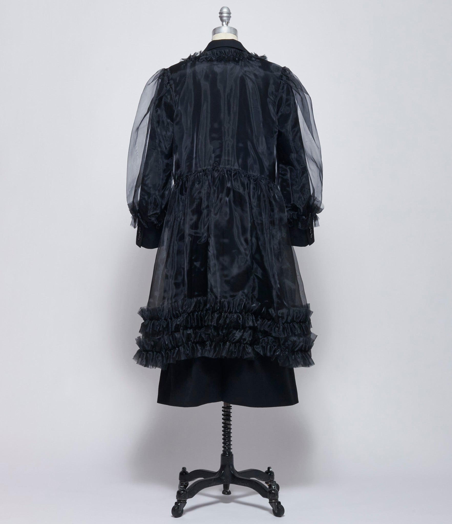 Noir Kei Ninomiya Comme Des Garcons Womens Overlay Coat