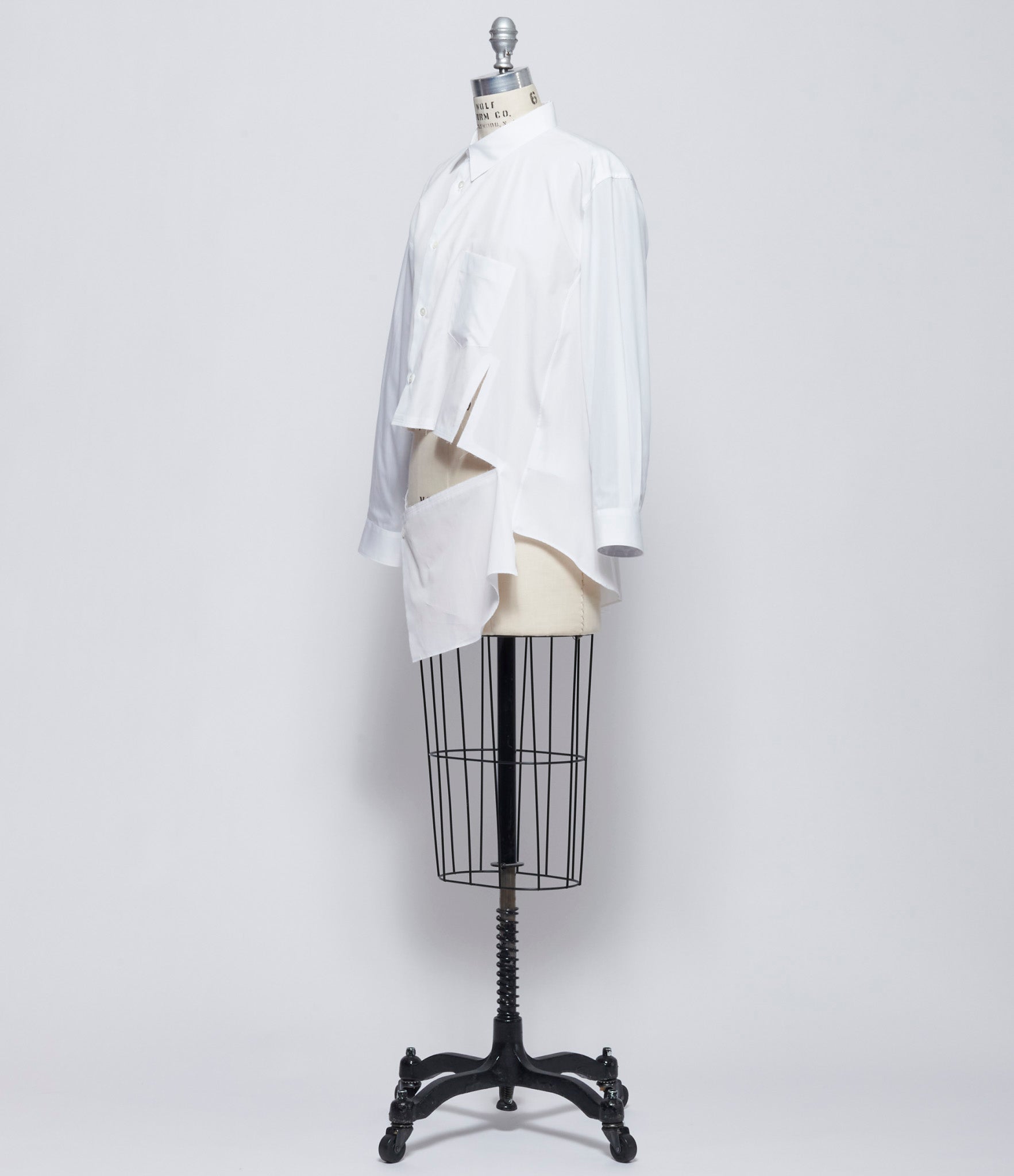 Comme Des Garcons Womens Asymmetric Cut Out Shirt