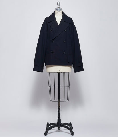 Ann Demeulemeester Womens Leni Double Breasted Cropped Trench Coat