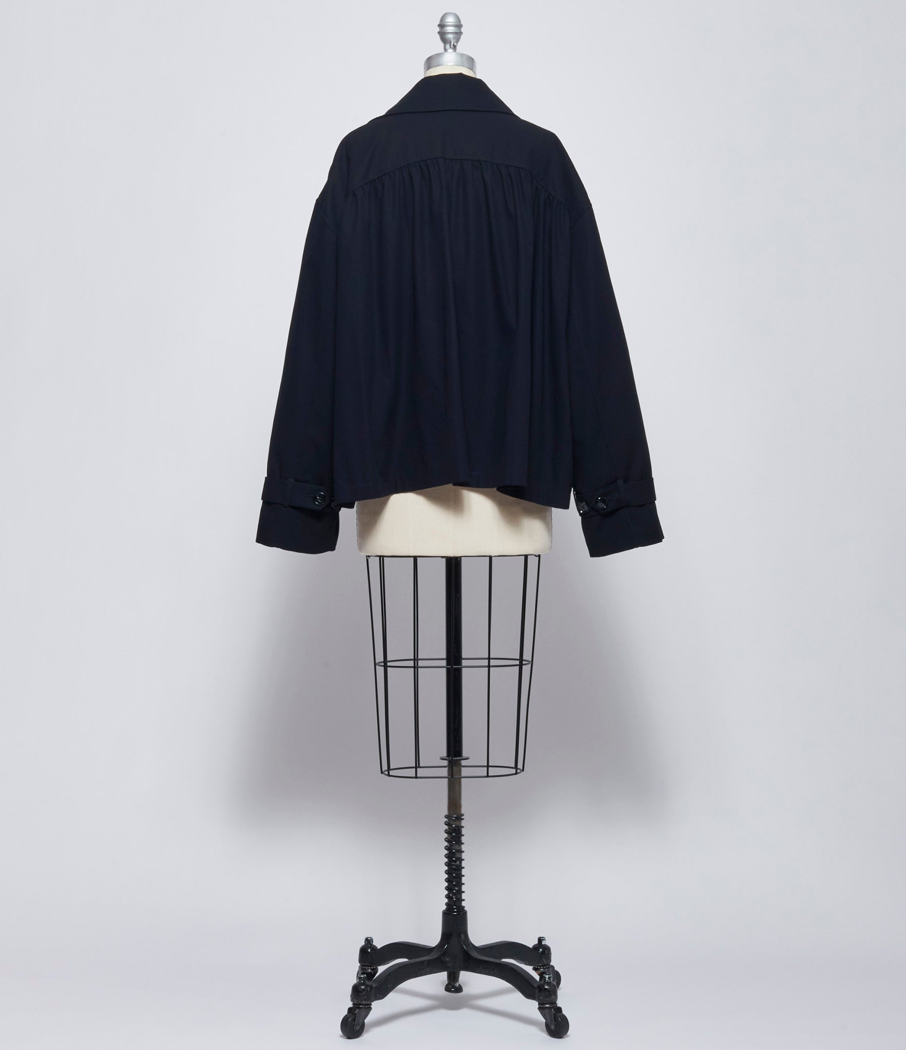 Ann Demeulemeester Womens Leni Double Breasted Cropped Trench Coat