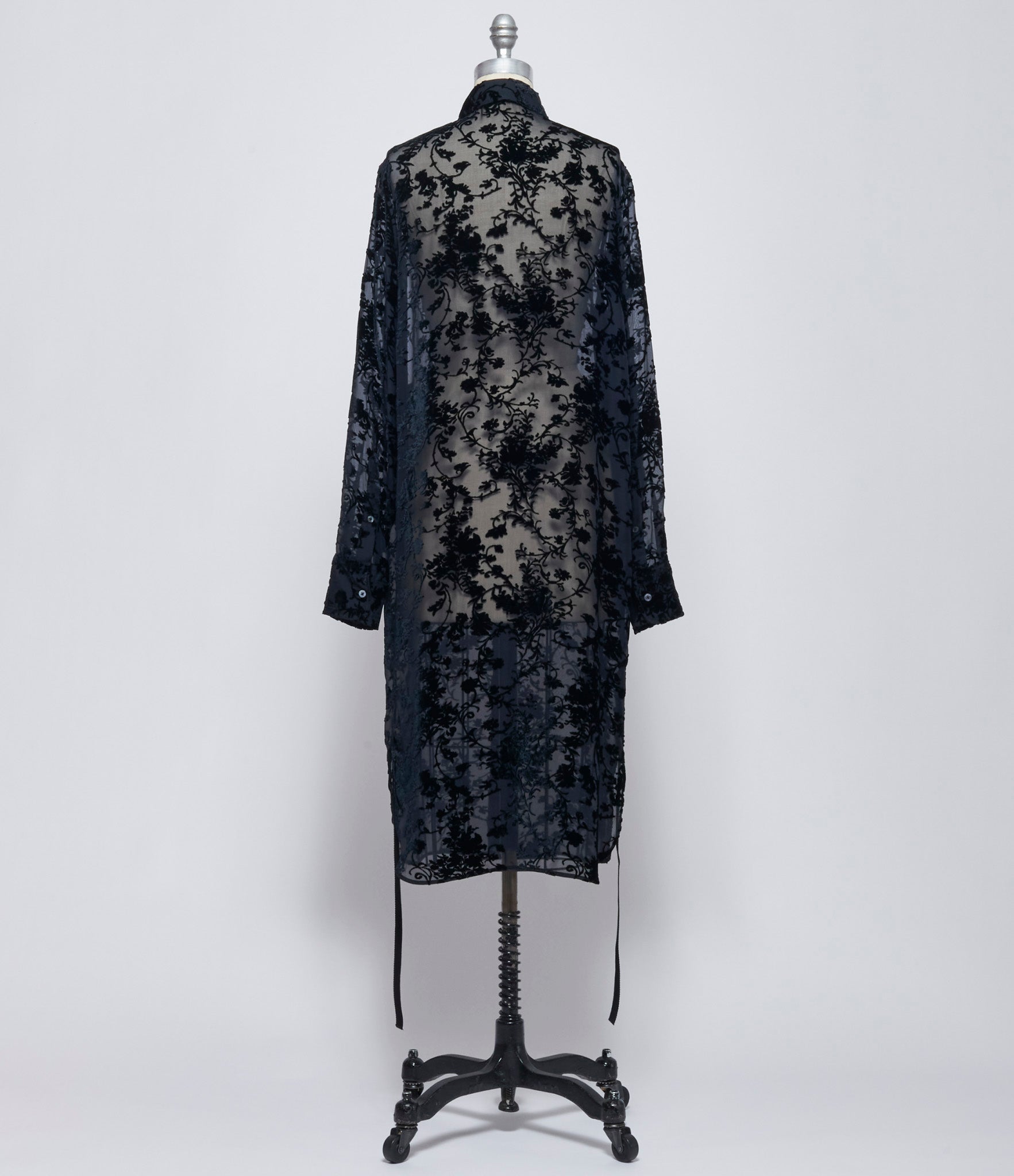 Ann Demeulemeester Womens Rada High Comfort Velvet Shirt with Drawstrings