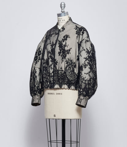 Quetsche Women Lace Patchwork Jacket