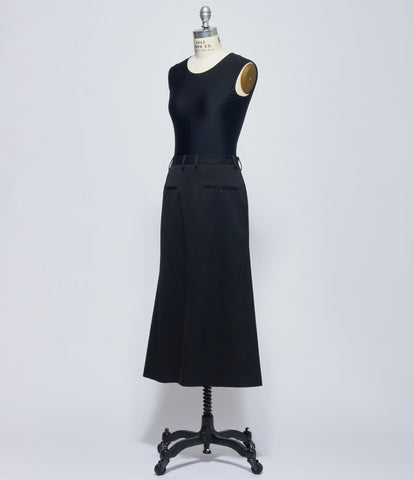 MM6 Maison Margiela Womens Long Back and Back Skirt