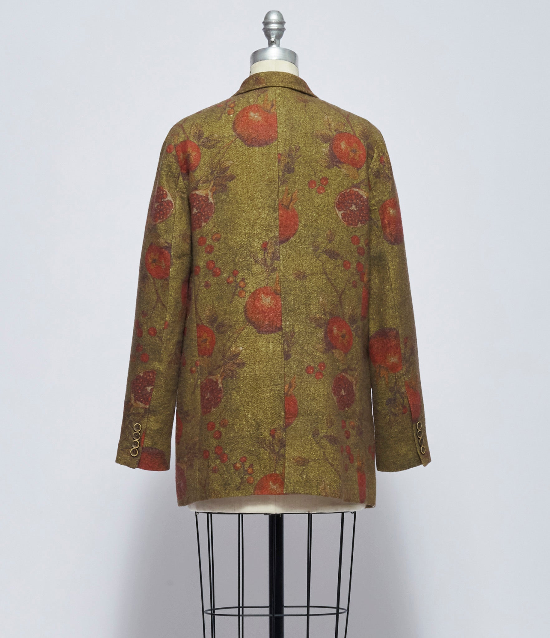 Uma Wang Womens Tan, Red, & Green Kali Jacket