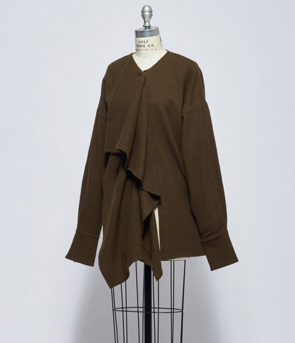 Uma Wang Womens Brown Tumble Top