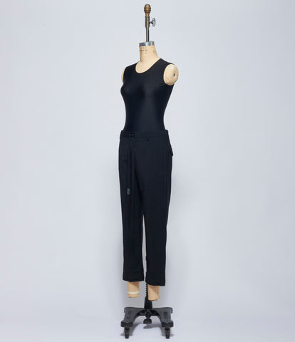 Ann Demeulemeester Womens Rael Cigarette Trousers with Raw Edge Cotton Detail