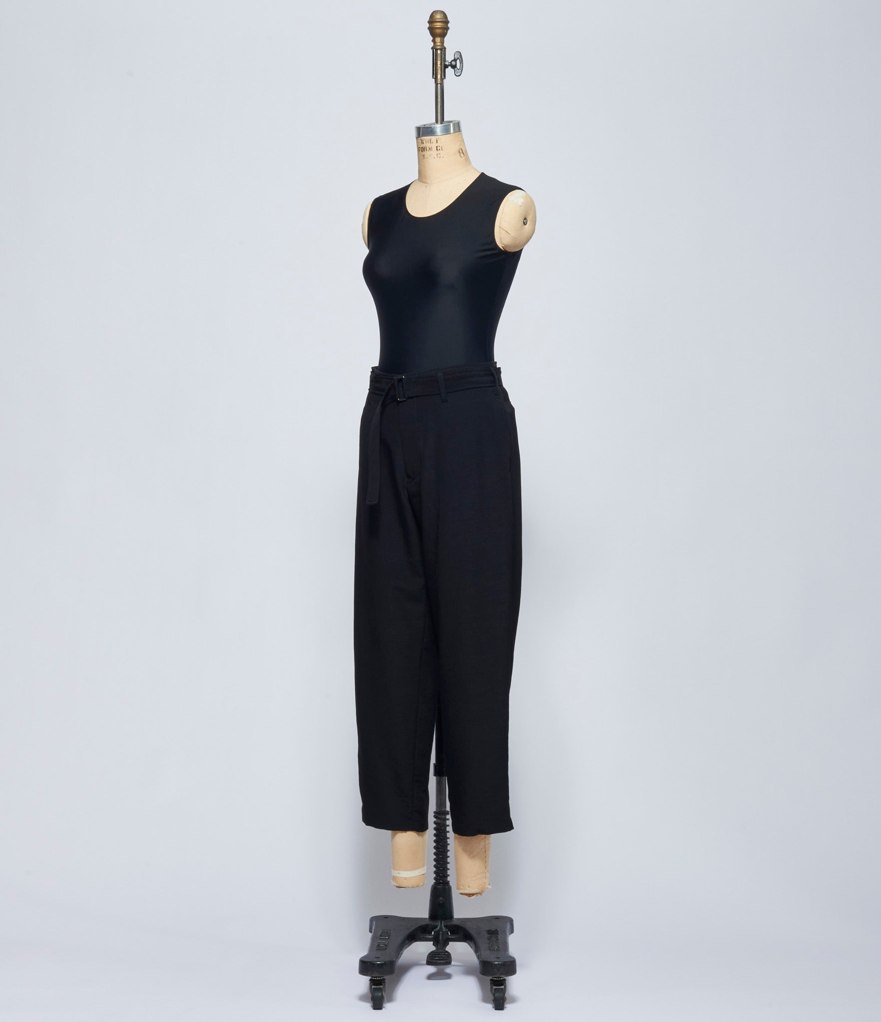 Yohji Yamamoto Womens Belted Basic Pants