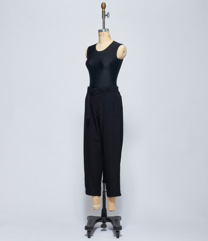 Yohji Yamamoto Womens Belted Basic Pants