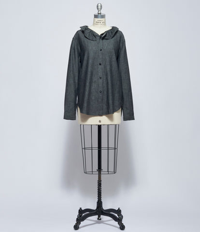 Y's Womens U-Gather Collar Shirt