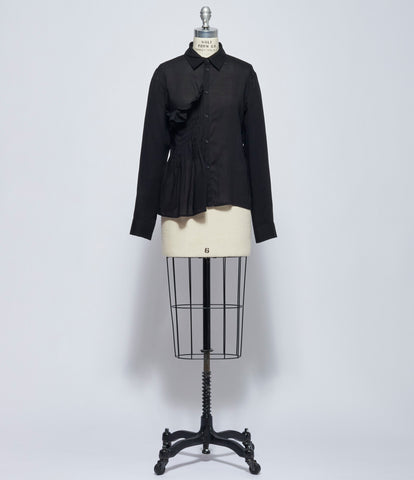 Yohji Yamamoto Womens R Front Pintuck Blouse