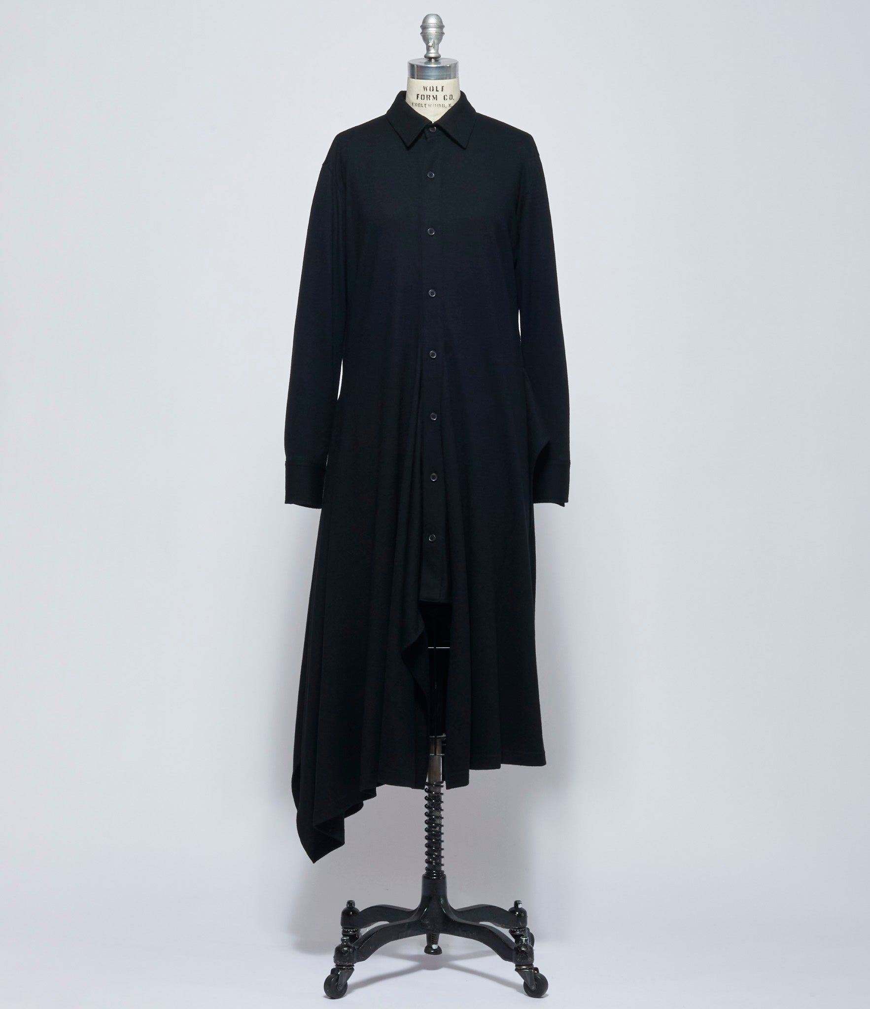 Yohji Yamamoto Womens Draped Shirt Dress