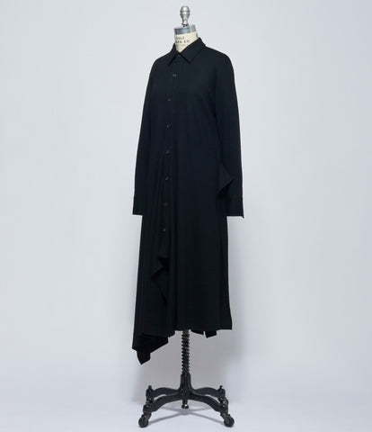 Yohji Yamamoto Womens Draped Shirt Dress