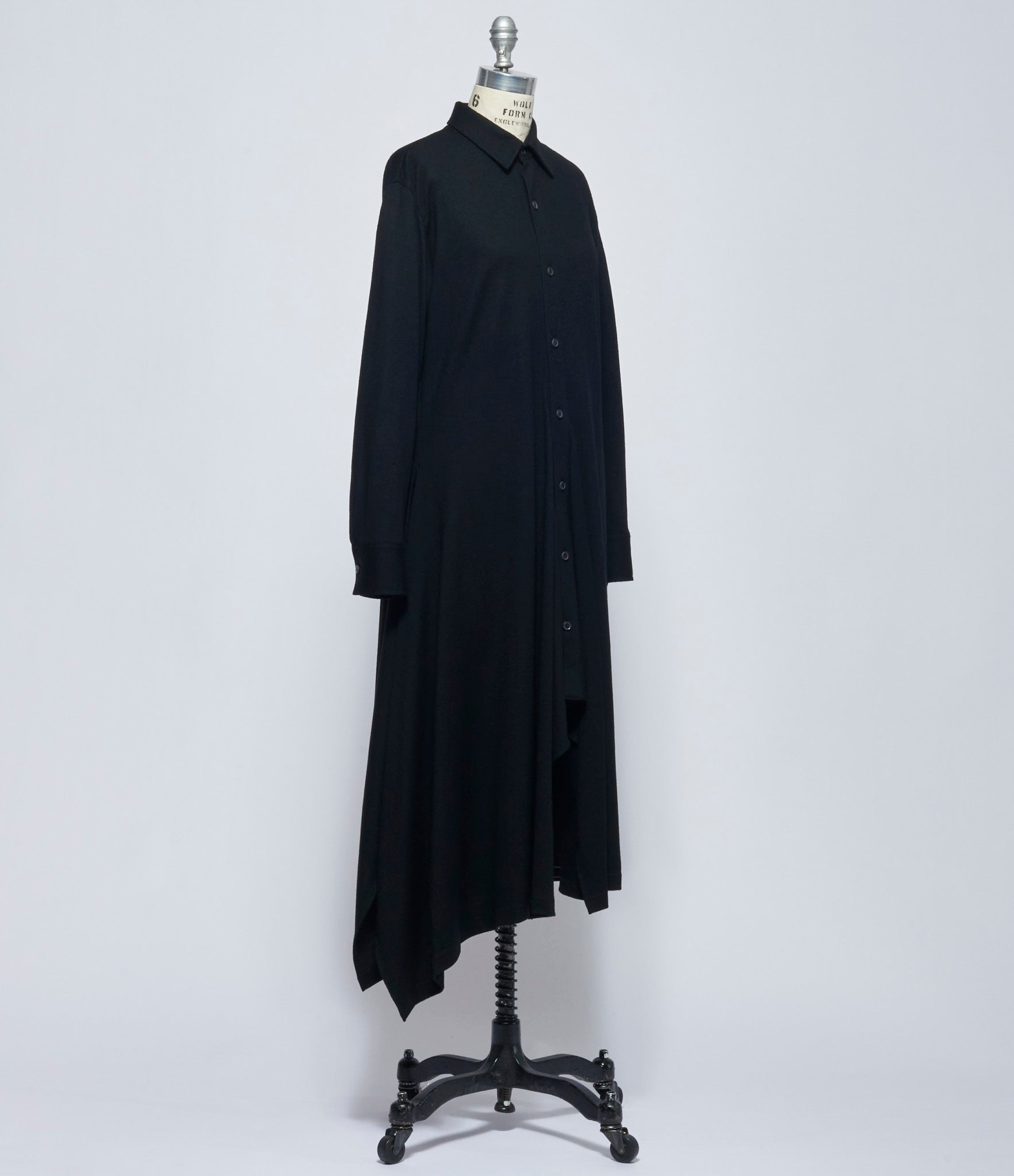 Yohji Yamamoto Womens Draped Shirt Dress