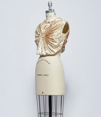 Julie Kegels Womens Gold Tilda Top