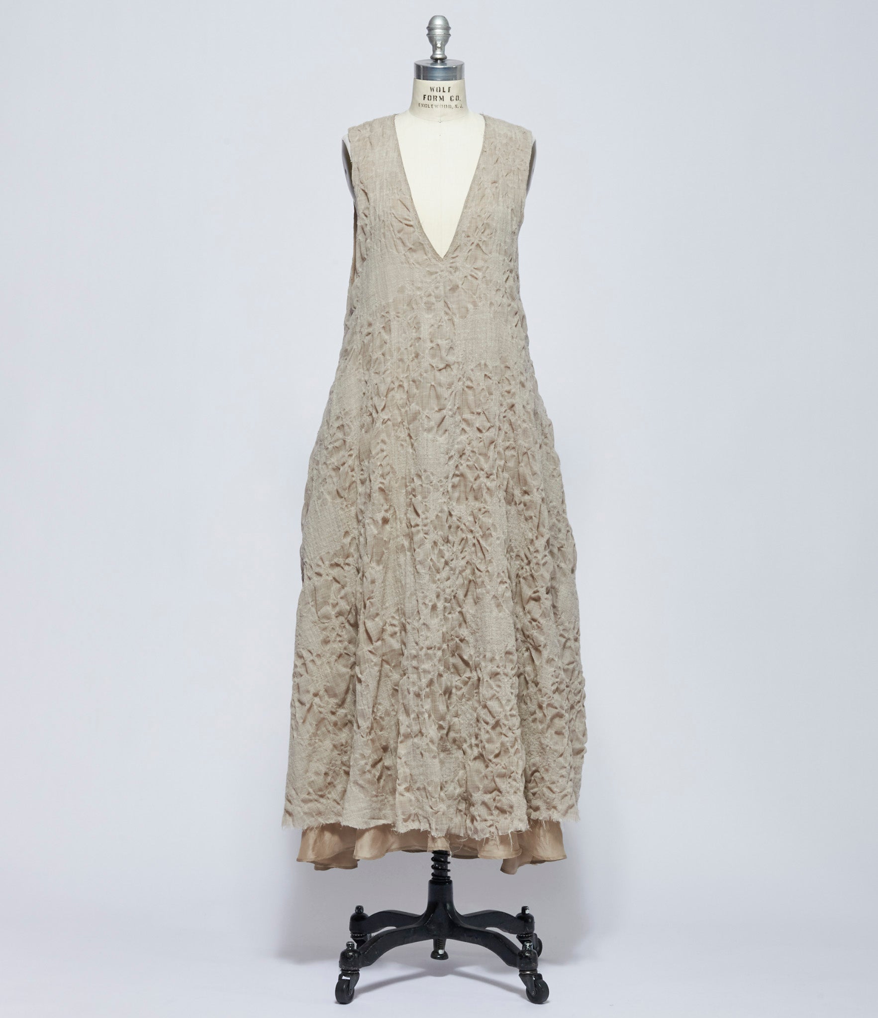 Marc Le Bihan Womens Beige Robe Chasuele Longue