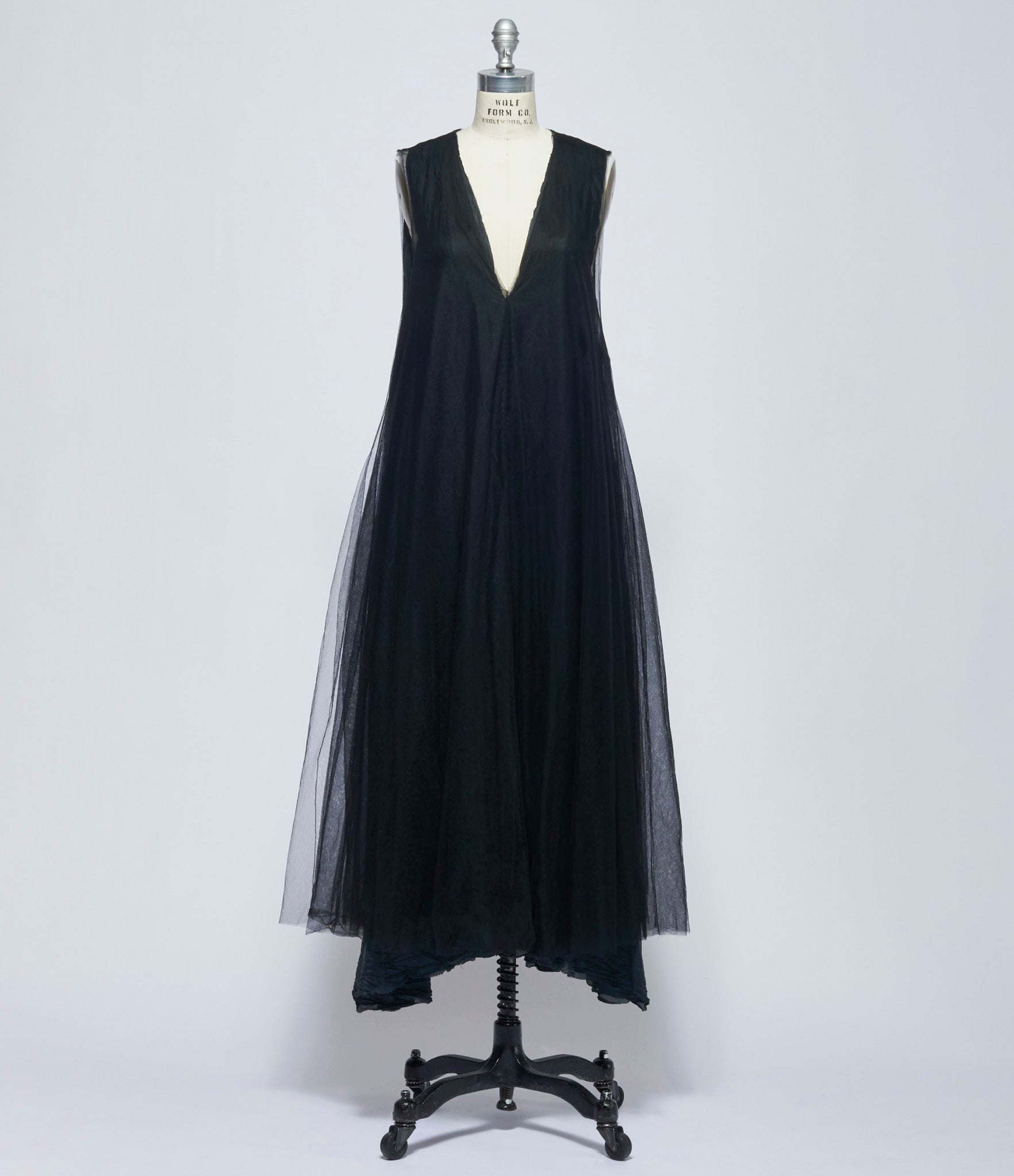 Marc Le Bihan Womens Black Robe Tulle