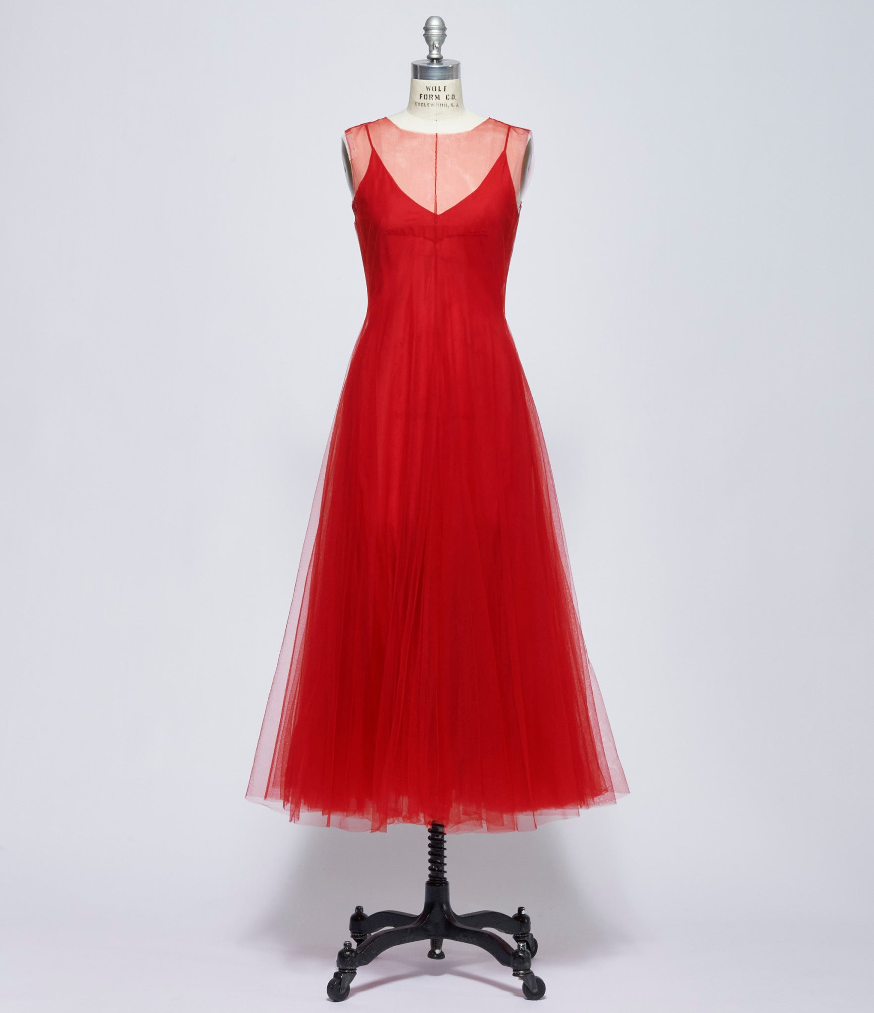 Marc Le Bihan Womens Rouge Robe Pince Croix Tulle