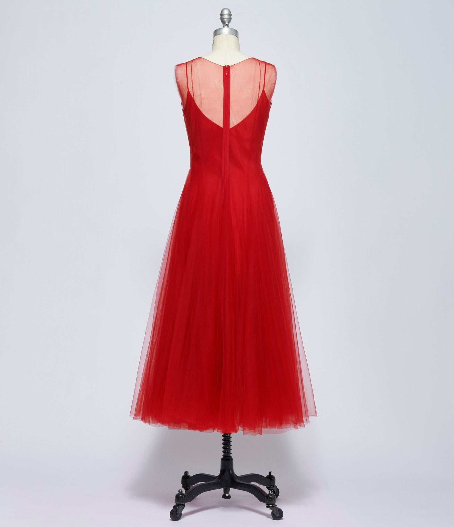 Marc Le Bihan Womens Rouge Robe Pince Croix Tulle