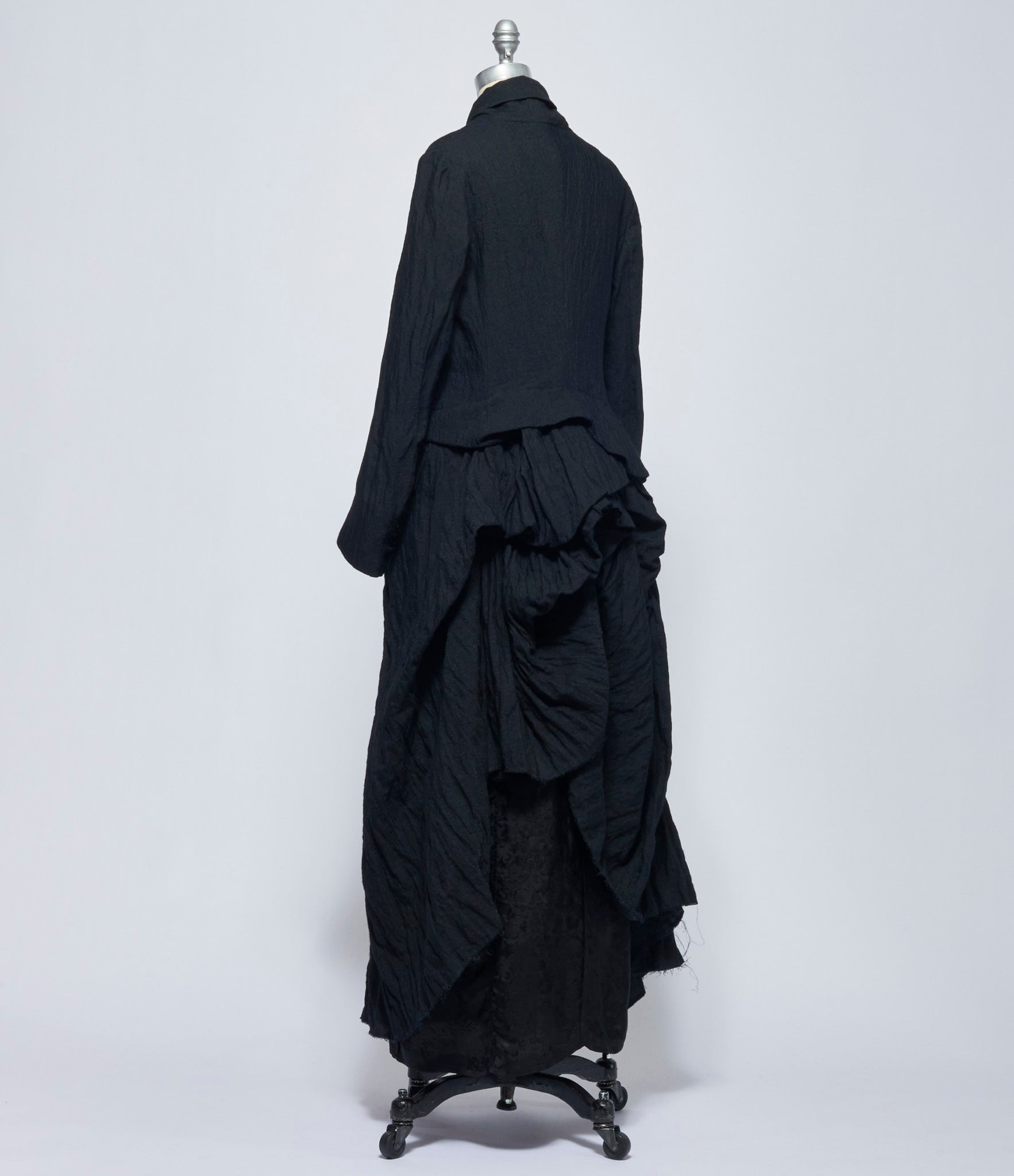 Marc Le Bihan Womens Noir Manteau Faux Cul