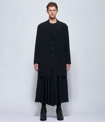 Yohji Yamamoto Mens Lapel Switch Jacket