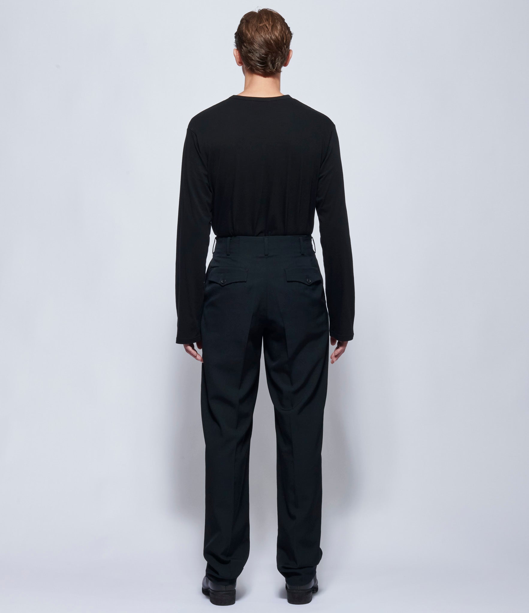 Yohji Yamamoto Mens 2 Tucks Pants