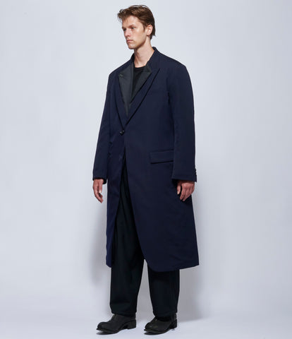 Yohji Yamamoto Mens One Button Jacket with Liner