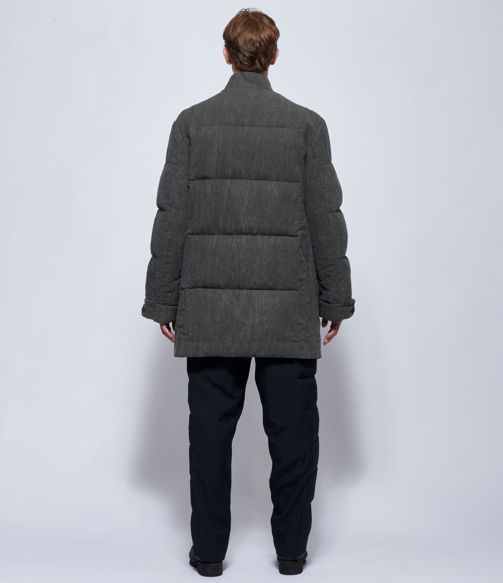 Yohji Yamamoto Mens Horizontal Padded Jacket