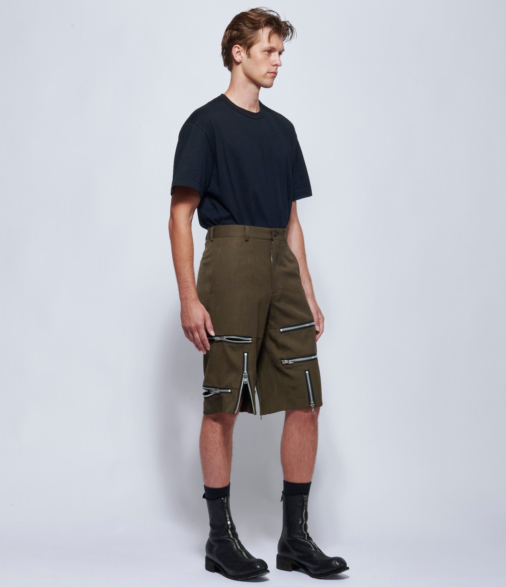 Comme Des Garcons Homme Plus Zipper Shorts