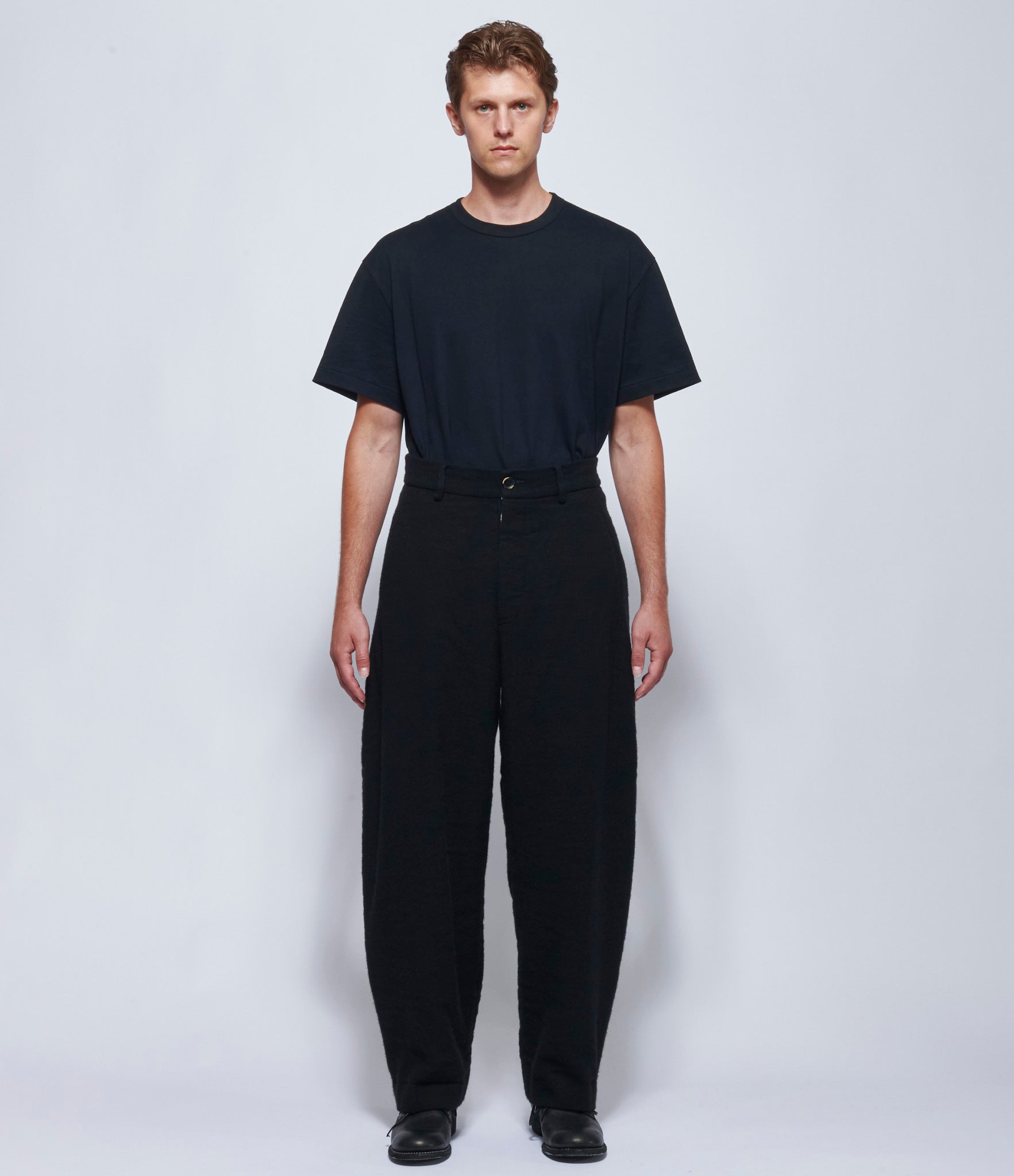 Uma Wang Mens Black Patina Pants