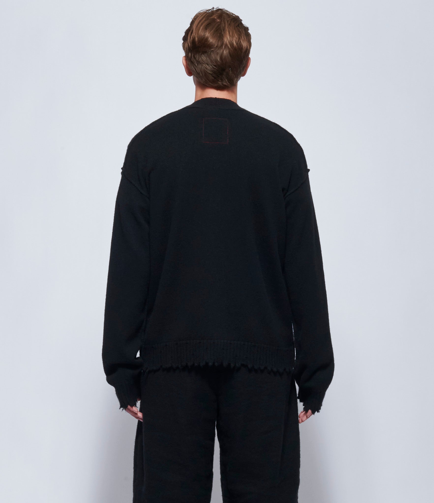 Uma Wang Mens Black Over Cardigan