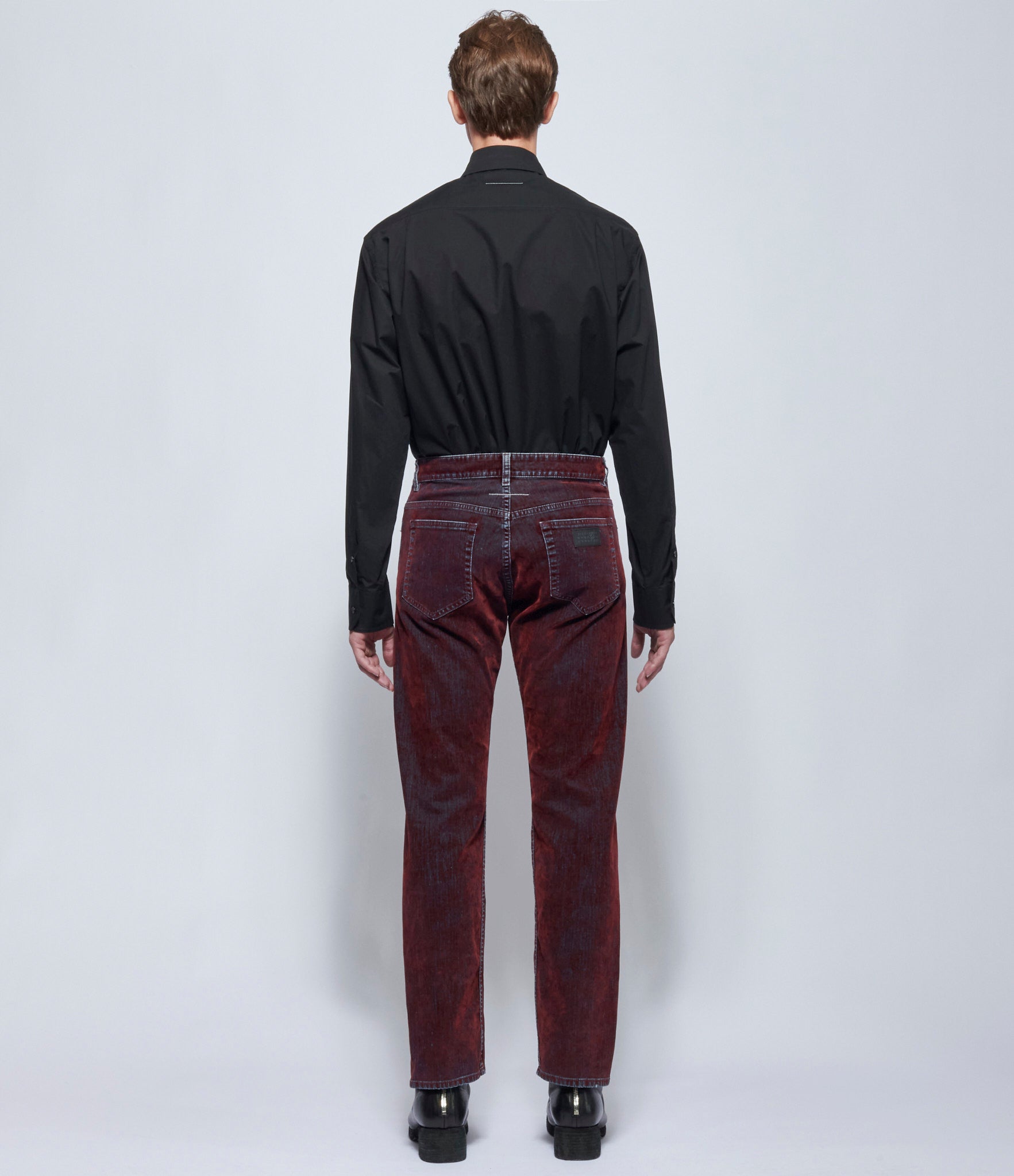 MM6 Maison Margiela Mens Faded Velour Pants 5 Pockets